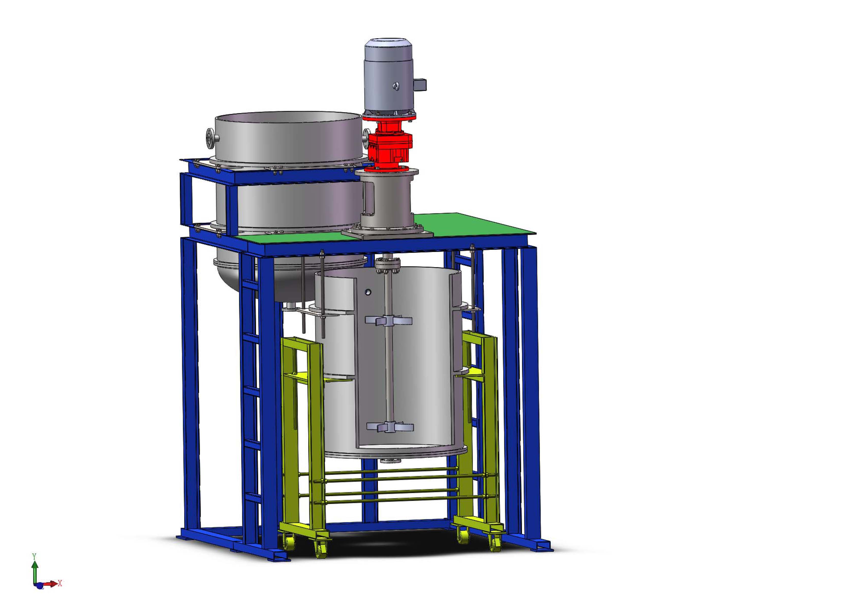Stainless Steel Water Treatment Industrial Detergent Liquid Tank Mixer Agitators 